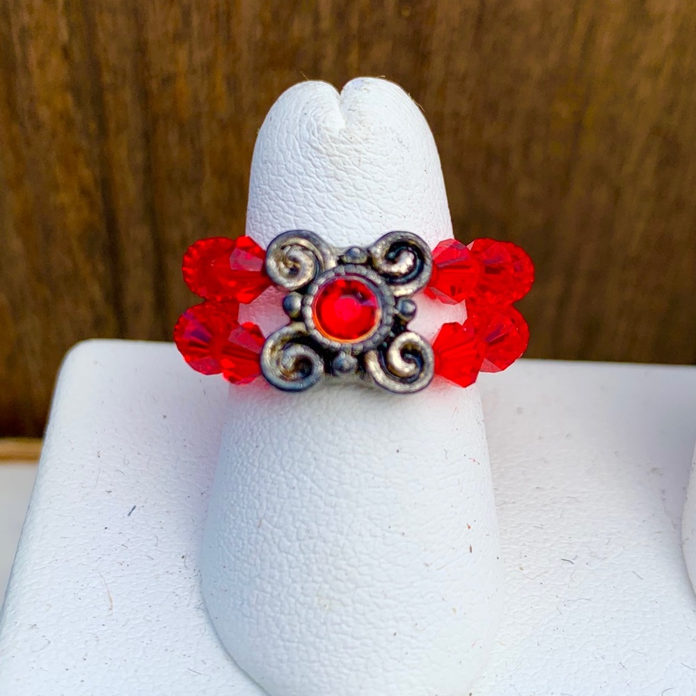 Swarovski Chrystal double band Ring, all sizes!